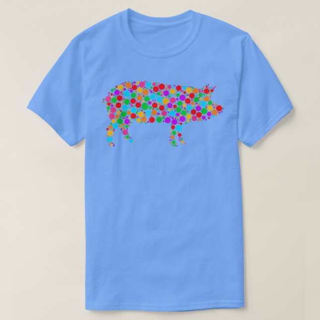 Camiseta Funny Pig International Dot Day Polka Dot Graphic  (Diseño del anverso)