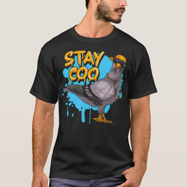 Camiseta Funny Pigeon Stay Coo Birding Bird Pigeons Guay (Anverso)