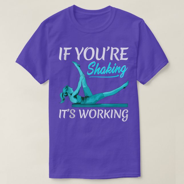 Camiseta Funny Pilates Fitness Instructor Wor (Diseño del anverso)