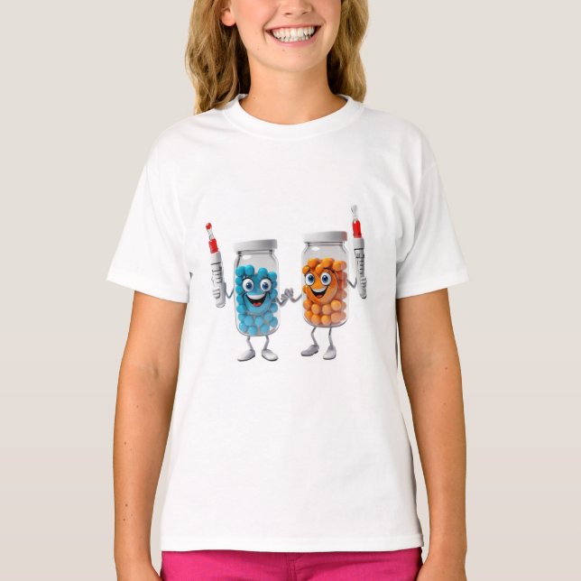 Camiseta Funny Pill Bottle Tee for children (Anverso)