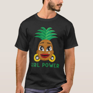 Camiseta Funny Pineapple Black Chica Magic Melanin Chica Po
