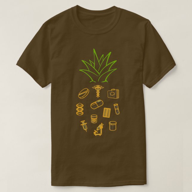 Camiseta Funny Pineapple Pharmacy Technicians (Diseño del anverso)