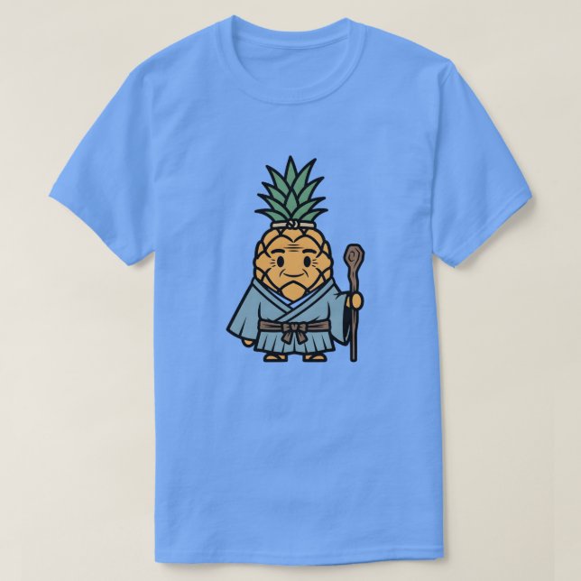 Camiseta Funny Pineapple Sensei Master Samurai Illustration (Diseño del anverso)