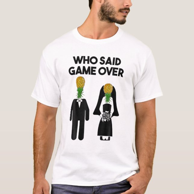 Camiseta Funny Pineapple Swinging Lifestyle Boda Bride G (Anverso)