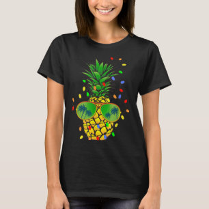 Camiseta Funny Pineapple Xmas Tree Navidades En Julio