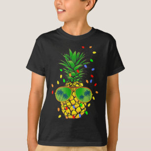 Camiseta Funny Pineapple Xmas Tree Navidades En Julio