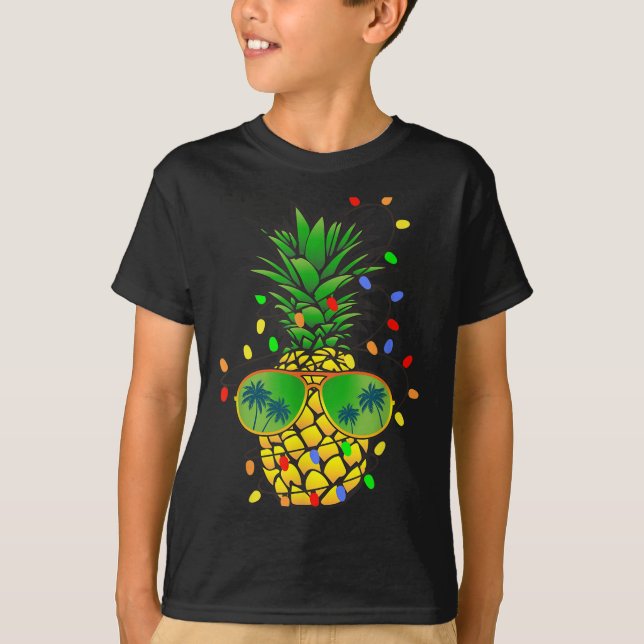 Camiseta Funny Pineapple Xmas Tree Navidades En Julio (Anverso)