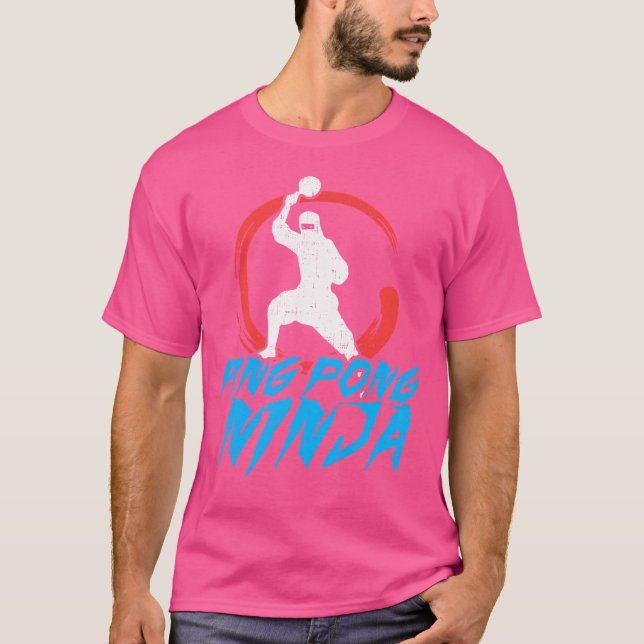 Camiseta Funny Ping Pong Shirt  Ping Pong Ninja Fathers Day (Anverso)