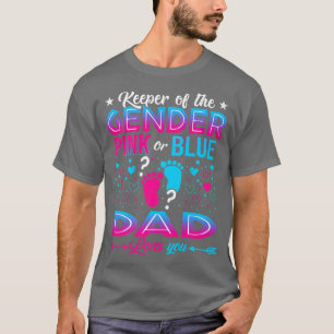 Camiseta Funny Pink Or Blue Dad Loves You Gender Reveal Cut