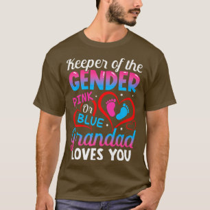 Camiseta Funny Pink Or Blue Grandad Loves You Gender Reveal