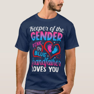 Camiseta Funny Pink Or Blue Grandfather Loves You Gender Re