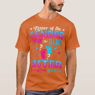 Camiseta Funny Pink Or Blue Sister Loves You Gender Reveal 