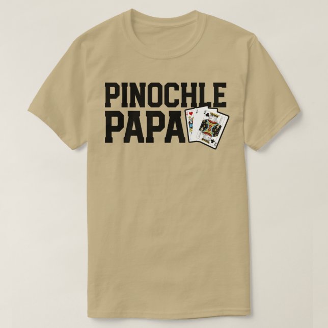 Camiseta Funny Pinochle Shirt For Men Pinochle King Grandfa (Diseño del anverso)