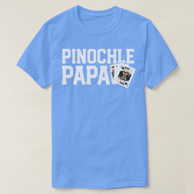 Camiseta Funny Pinochle Shirt For Men Pinochle King Grandfa (Diseño del anverso)