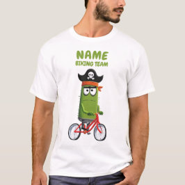 Camiseta Funny Pirate Cactus Biking Team | ¡Personalizable