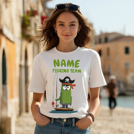 Camiseta Funny Pirate Cactus Fishing Team | ¡Personalizable