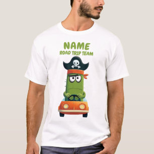 Camiseta Funny Pirate Cactus Road Trip Team ¡Personalizab
