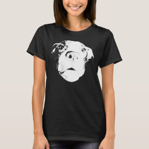 Camiseta Funny Pit Bull Bully Amstaff Face