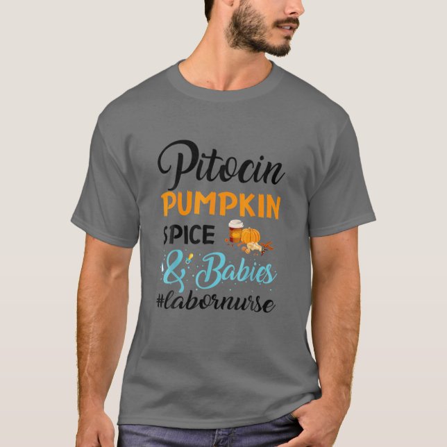 Camiseta Funny Pitocin Pumpkin Spice (Anverso)