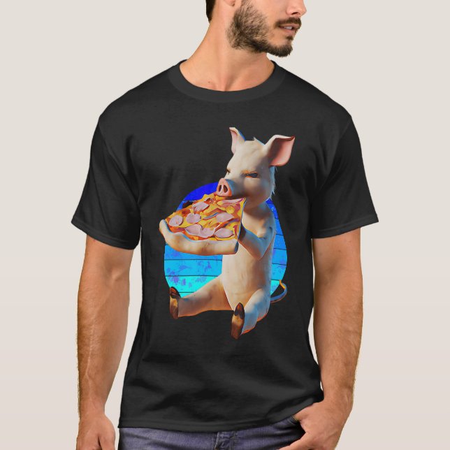 Camiseta Funny Pizza Pig (Anverso)