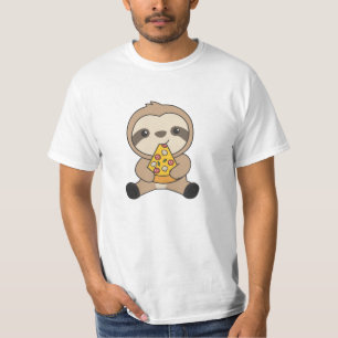 Camiseta Funny Pizza Sloth Pizzas Fast Food Cute Animals