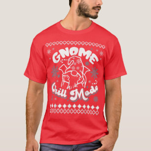 Camiseta Funny PJ Snowflake Candy Cane Happy Lazy Gnome Chi