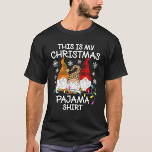 Camiseta Funny Plaid Gnome Xmas Men Women This Is My Christ