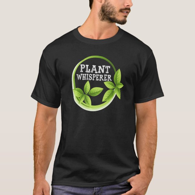 Camiseta Funny Plant Whisperer Hobby Gardening Vegan Love V (Anverso)