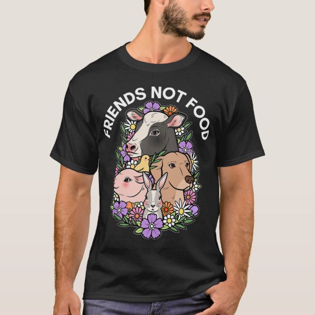 Camiseta Funny planta de Navidades veganos amigos de Navida (Anverso)