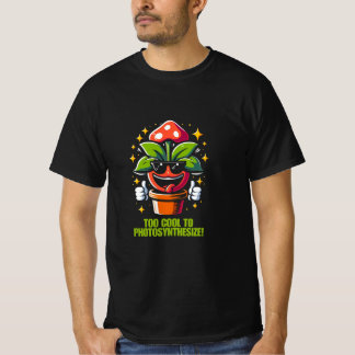 Camiseta Funny planta Guay con gafas de sol y Gorra de hong