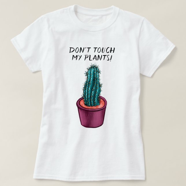 Camiseta Funny Planta Lady Gardener Cactus Succulent (Diseño del anverso)