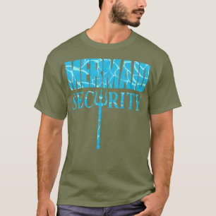 Camiseta Funny playa Merman Mermaid Security Swimming Beach