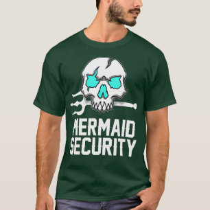 Camiseta Funny playa Merman Mermaid Security Swimming Beach