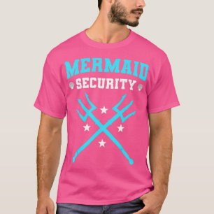 Camiseta Funny playa Merman Mermaid Security Swimming Beach