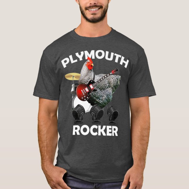 Camiseta Funny Plymouth Rock Chicken  Hen Humor  Gift (Anverso)