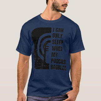 Camiseta Funny Podcast Fall Asleep Nap Podcast Junkie