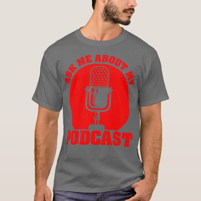 Camiseta Funny Podcast Gift For Men Women Cool Podcaster (Anverso)