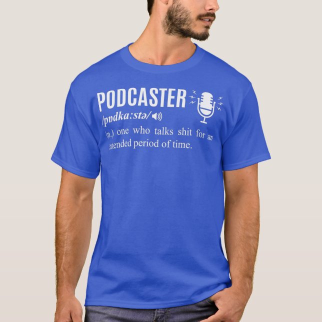 Camiseta Funny Podcaster Noun  Podcast Master USB Mixer (Anverso)