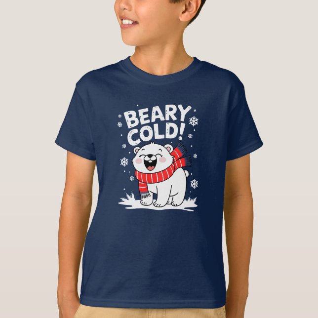 Camiseta Funny Polar Beary Cold Navidades (Anverso)
