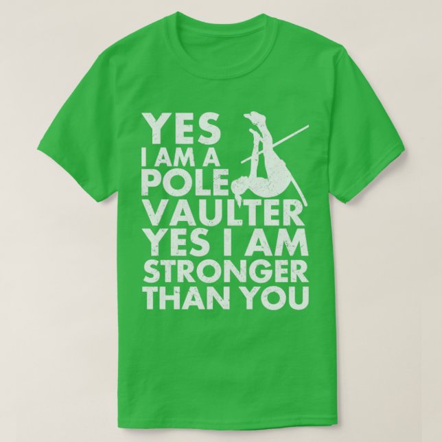 Camiseta Funny Pole Vault Pole Vaulage Sí Soy Un Vau Pole (Diseño del anverso)