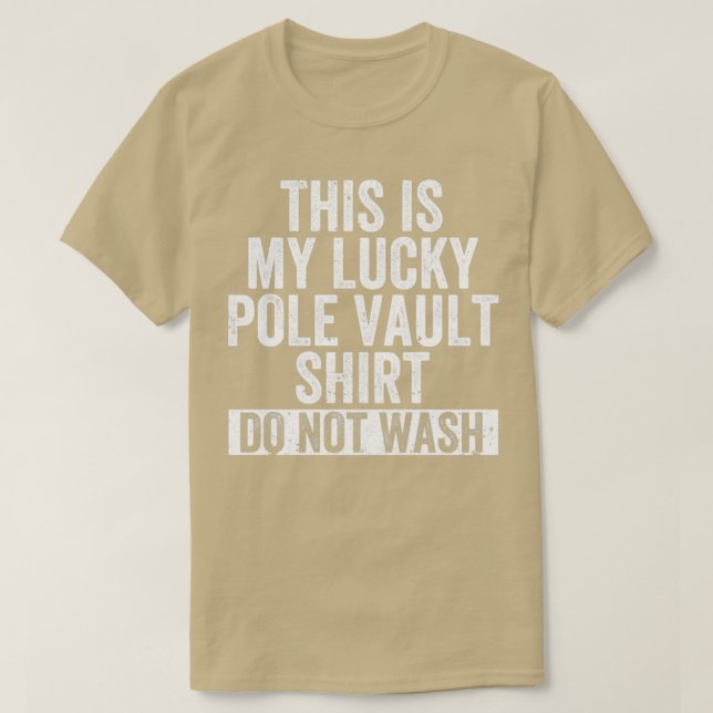 Camiseta Funny Pole Vault Pole Vaulle Lucky Pole Vault Sh (Diseño del anverso)