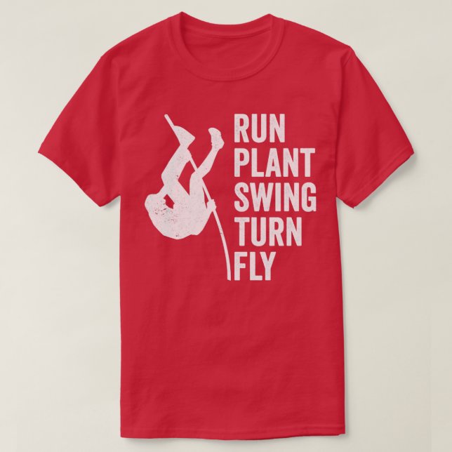 Camiseta Funny Pole Vault Pole Vaulle Pole Salto Correr Pl (Diseño del anverso)