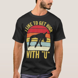 Camiseta Funny Pole Vault Pole Vaulting Like Get High Wi