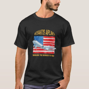 Camiseta Funny Political Meme From Desantis Airlines