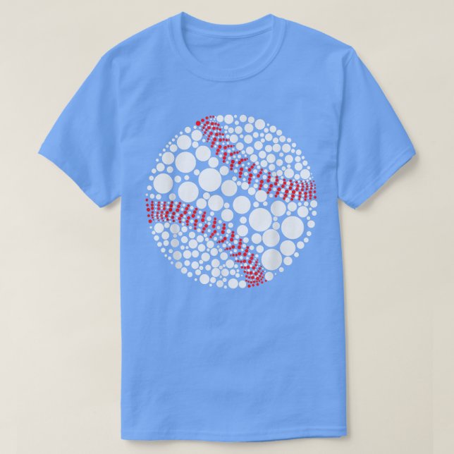 Camiseta Funny Polka Dot Béisbol Lover Player International (Diseño del anverso)
