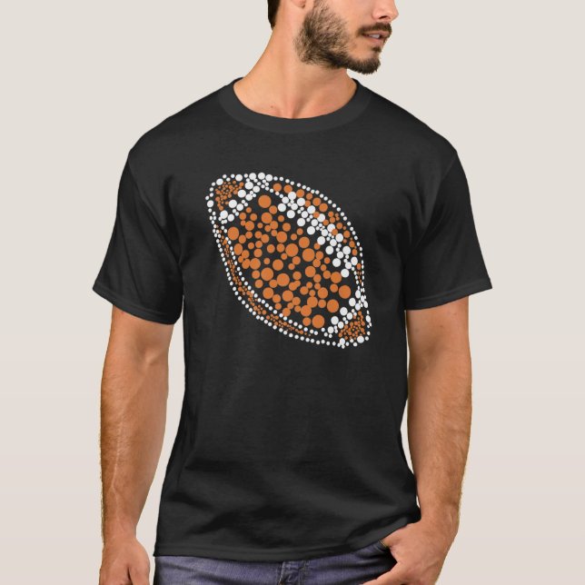 Camiseta Funny Polka Dot Football Lover Player Internationa (Anverso)