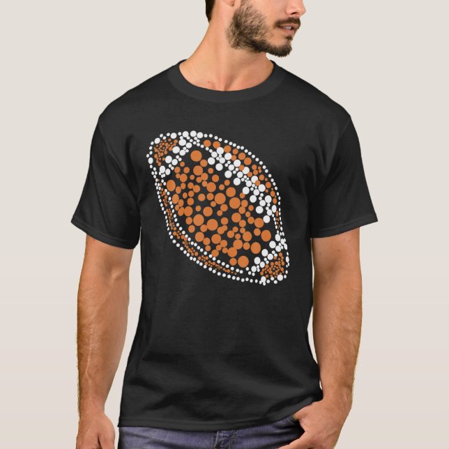 Camiseta Funny Polka Dot Football Lover Player Internationa (Anverso)