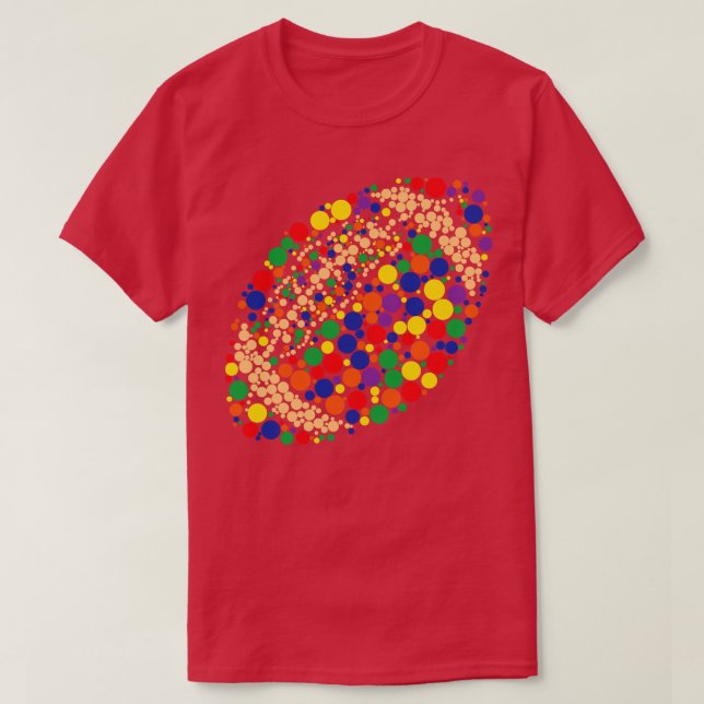 Camiseta Funny Polka Dot Lover Player International Dot Da (Diseño del anverso)