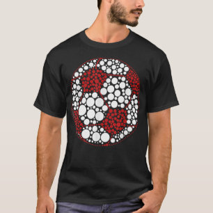 Camiseta Funny Polka Dot Soccer Lover Player International 