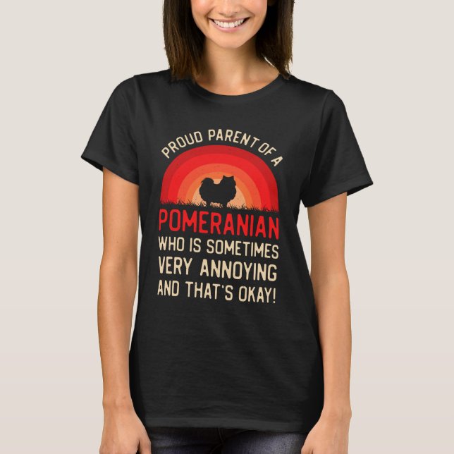 Camiseta Funny Pomeranian (Anverso)